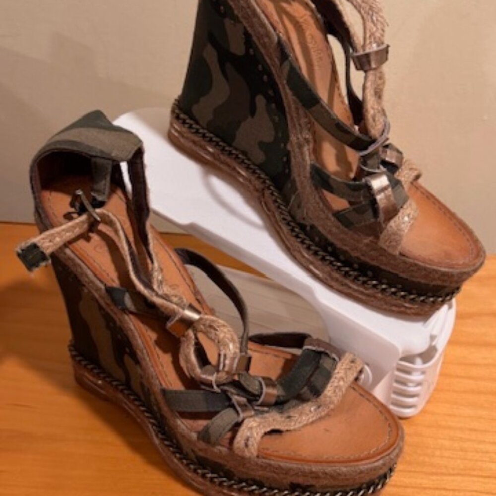 Naughty Monkey Platform Wedges-Camo Pattern - image 2